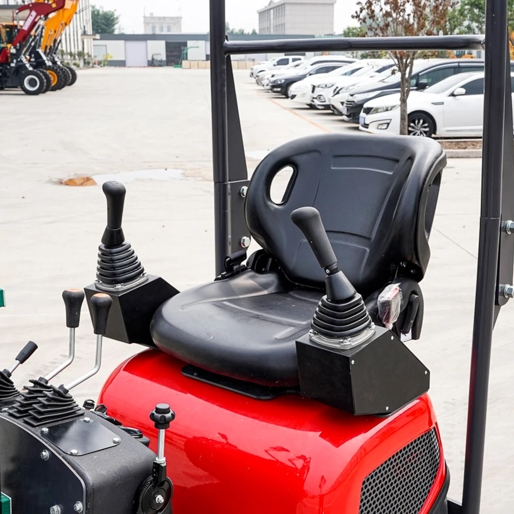 Free Shipping Towable Backhoe Digger Mini 1 Ton Excavation Machinery  Excavator Crawler type for Earth Moving