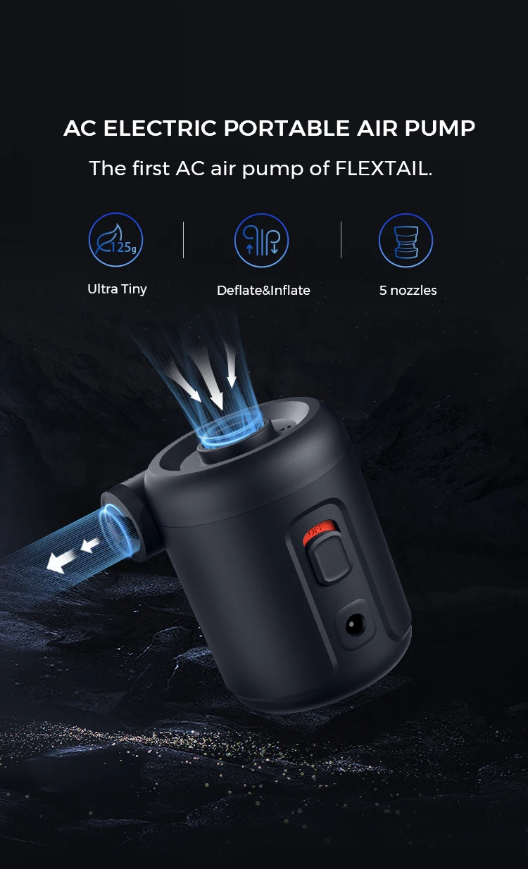 High Quality 12V36W 0.4Psi Dc Electric Inflatable Air Pump With Pipe Nozzles Using For Inflatable Boat Sup Kayak Canoe