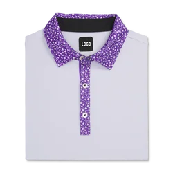 Blank Plus Size Short Sleeve Button Up Polo Shirts Heavyweight Golf Clothing 100% Cotton For Men