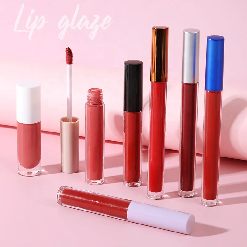 Wholesale no logo waterproof glossy16 colors shimmer high quality  lipgloss vegan glossy lip gloss