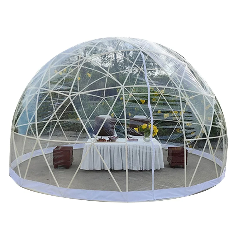 3.6M TPU Transparent Clear Bubble Dome Tent / Outdoor Event Party Camping Cafe Dining Plastic PVC Garden Igloo Dome Tent Luxury