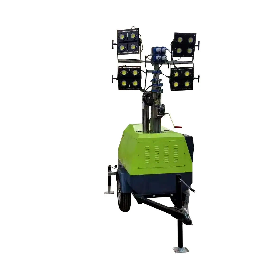 Storike 5m 7m 9m 4x400W 4x1000W Metal Halide LED Lighting Mobile Light Tower