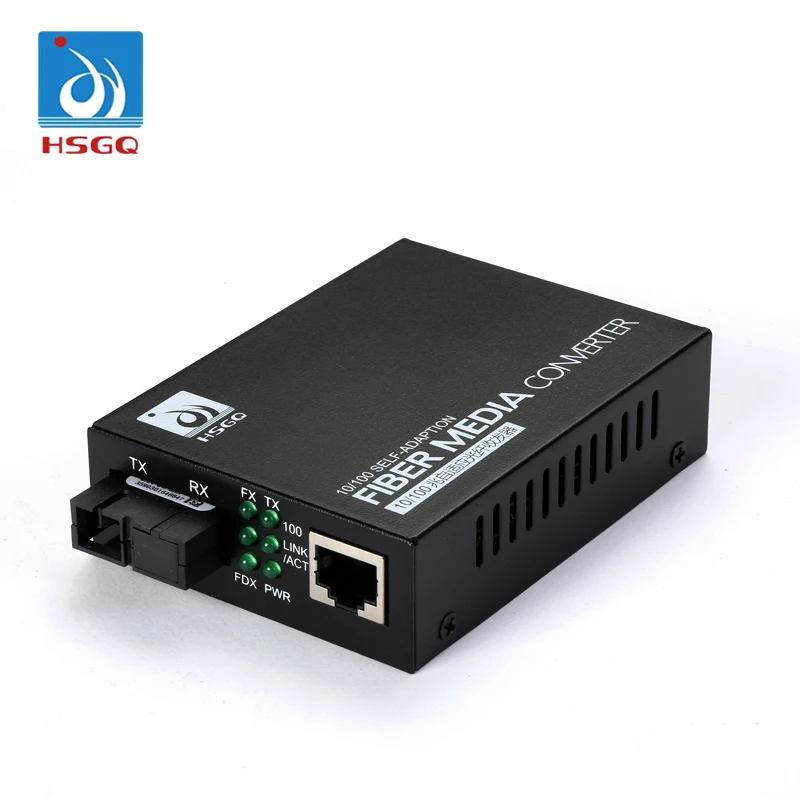  HSGQ-M001 10/100M 20KM SC волоконно-оптический медиаконвертер GPON 4
