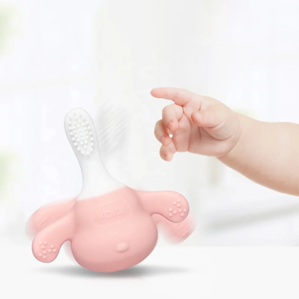 
Kalar baby teether silicon tooth molar rod training tooth brush teething toy soft molar rod for baby infant toddler kids 
