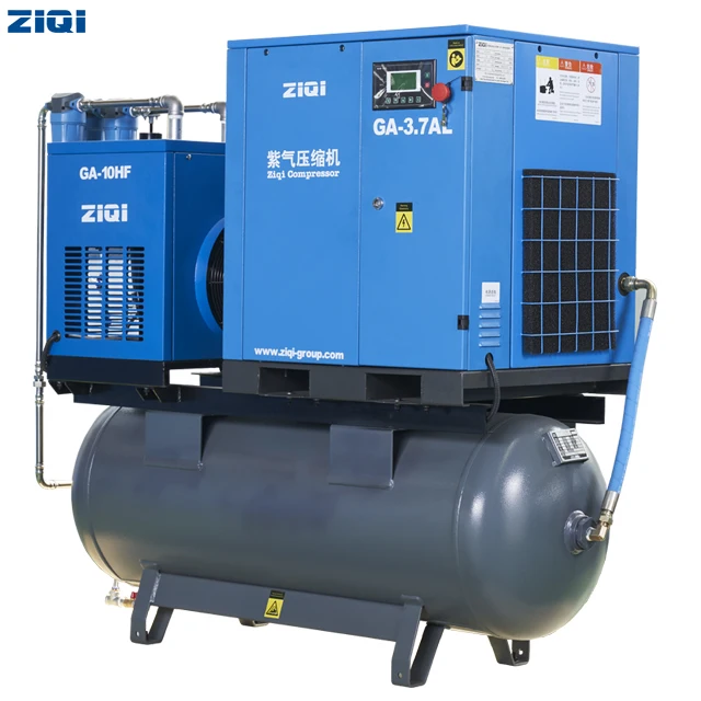  Промышленные встроенный 3.7KW/5HP винтовой воздушный компрессор с водяным баком и сушильная