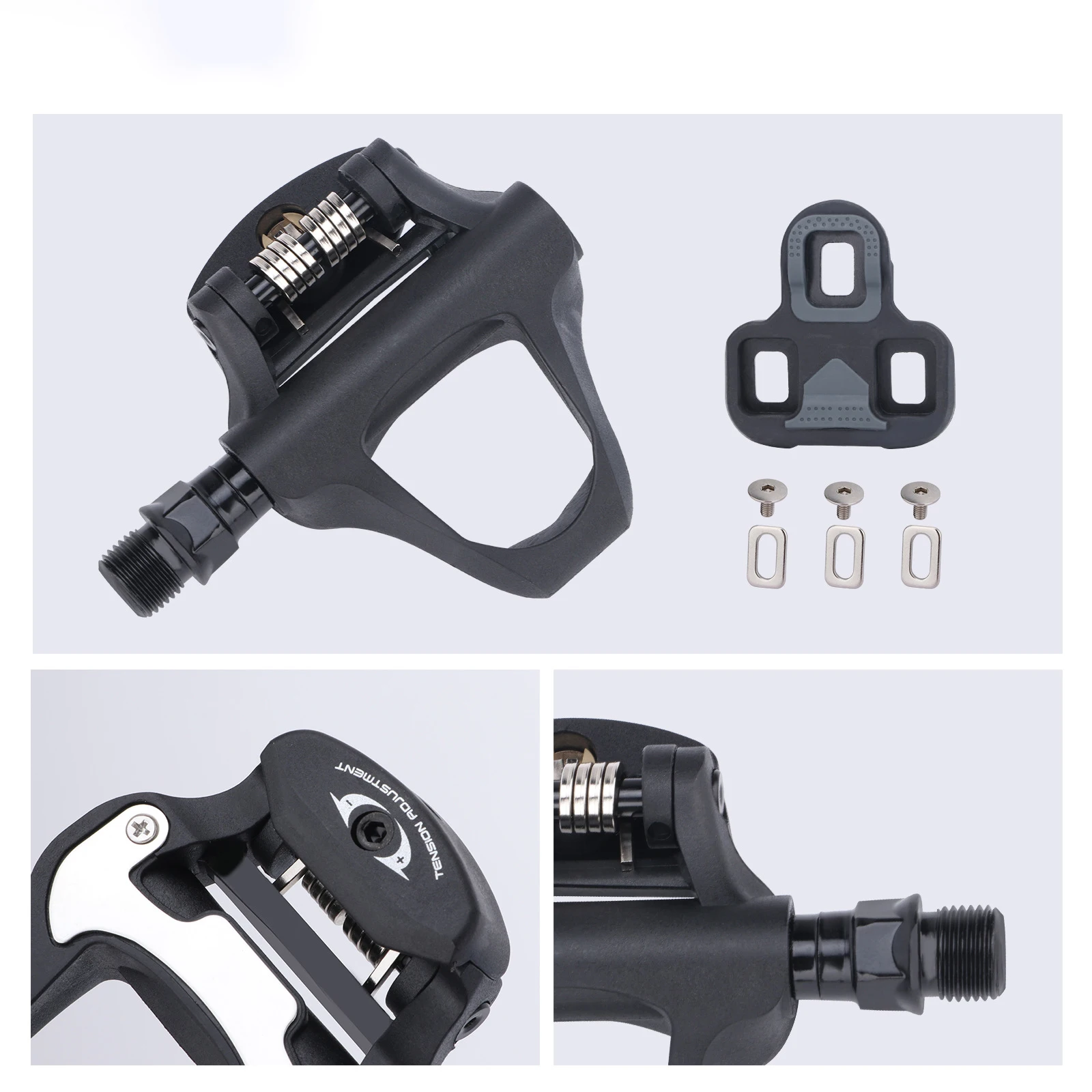 Ultralight Road Bicycle Pedal Nylon Clip Self-Locking Pedals Racing Bike Pedal Compatible LOOK Cycling Parts