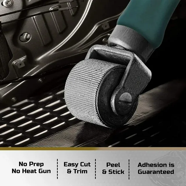 Car Sound Dampening Material for Car Trunk Door Floor  Ceiling with Black AU foil