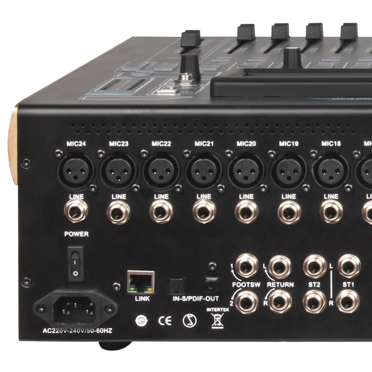 
JB-DL32 High Quality mixing console professional Digital Audio video Mixer 12 20 32 channel x32 sound mixer powermixer 