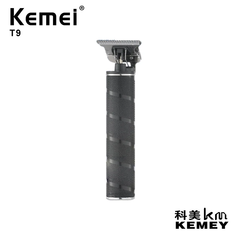 Беспроводная Парикмахерская USB аккумуляторная машинка для стрижки волос Kemei KM-T9 по дереву с большой мощностью низкий уровень
