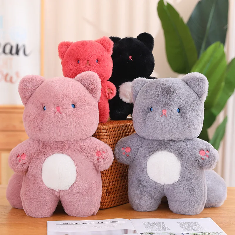 Trendy Cute Kittens Stuffed Animals Home Decoration Children Gifts Kids Pillow Stuffed Plush Cat Toys for Boys Girls