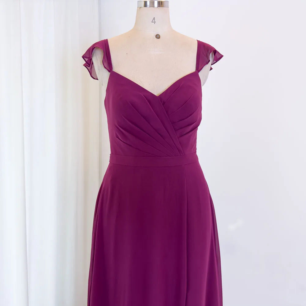 TEENYEE Custom Chiffon Plus Size Luxury Prom Evening Dress Long Dress For Birthday Party Women