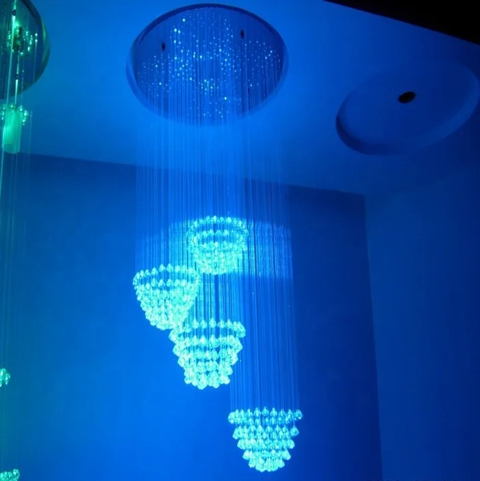 Factory Price Top Quality Decorative Plastic Large Modern Star Hanging Light Chandelier For Low And High Ceilings Luxury Crystal