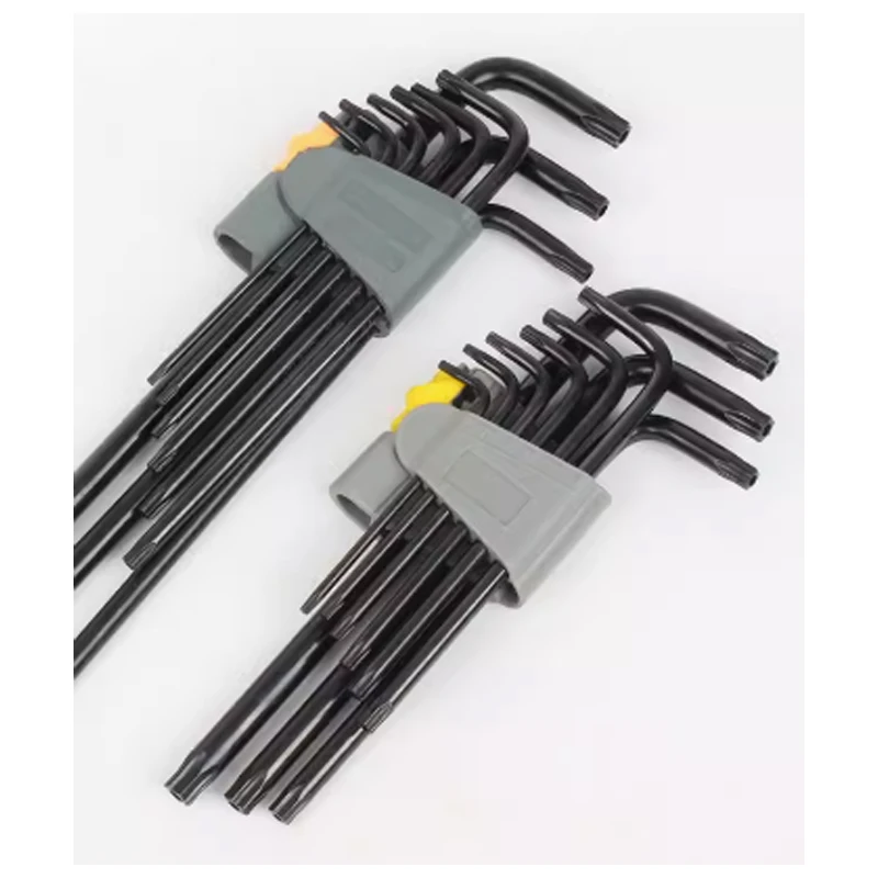 Plum blossom hex wrench star shaped L-shaped wrench with column anti-theft screwdriver set