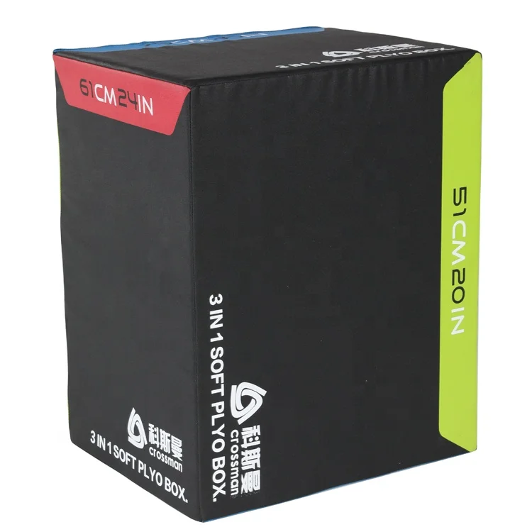 3 in 1 Foam Plyometric Box Jump Training & Conditioning Plyo Jump Box for Workout Exercise