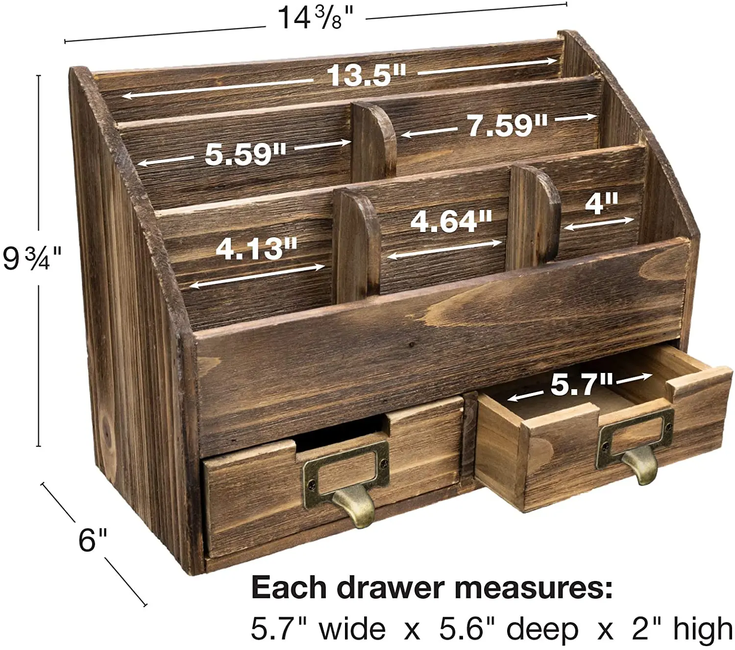 
Lucky Winner Decorative Wood Cabinet Drawer Box (9.75