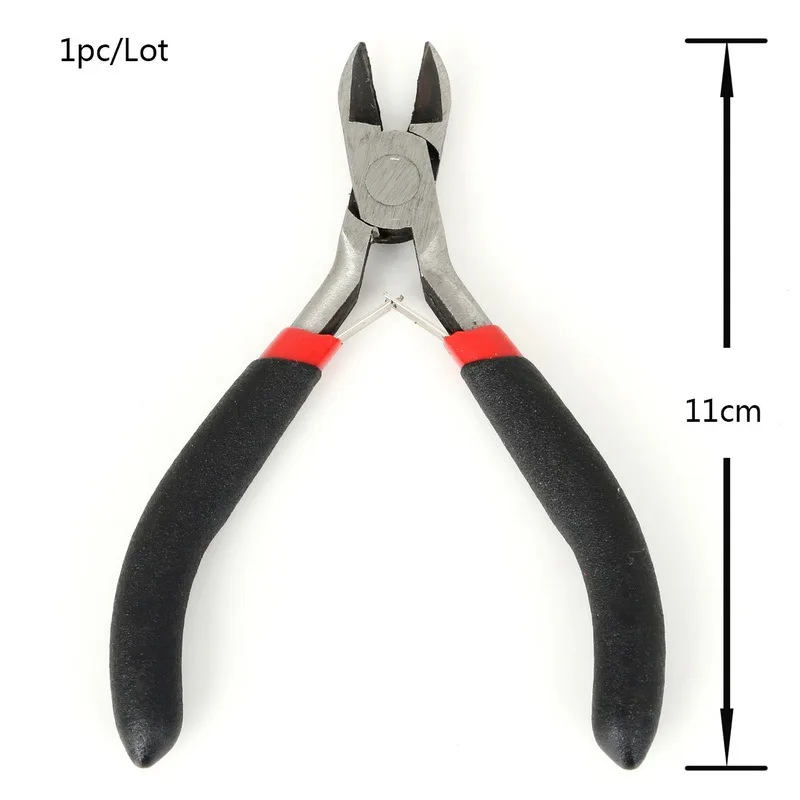 Professional Black Handle Anti-Slip Jewelry Pliers Kit Multi-Type Splicing and Fixing Tools oblique pliers