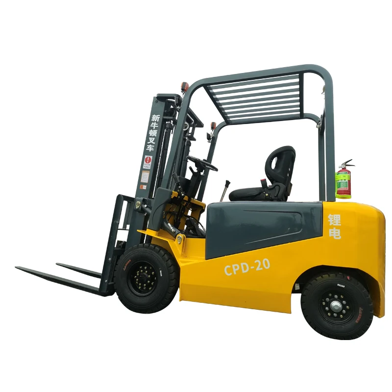 storage hydraulic 2 ton electric forklift container ramp power forklift operator work forklift manufacture