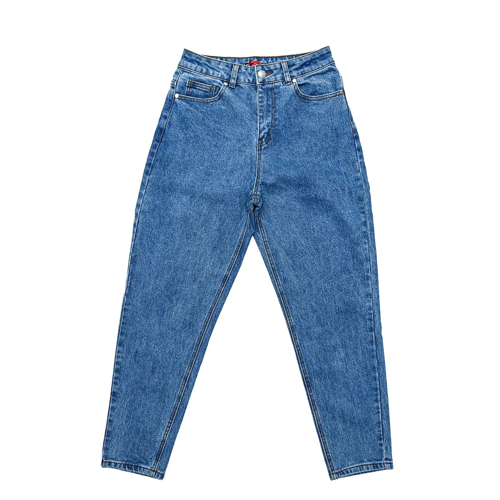 
Женские Классические хлопковые эластичные джинсы с высокой посадкой 