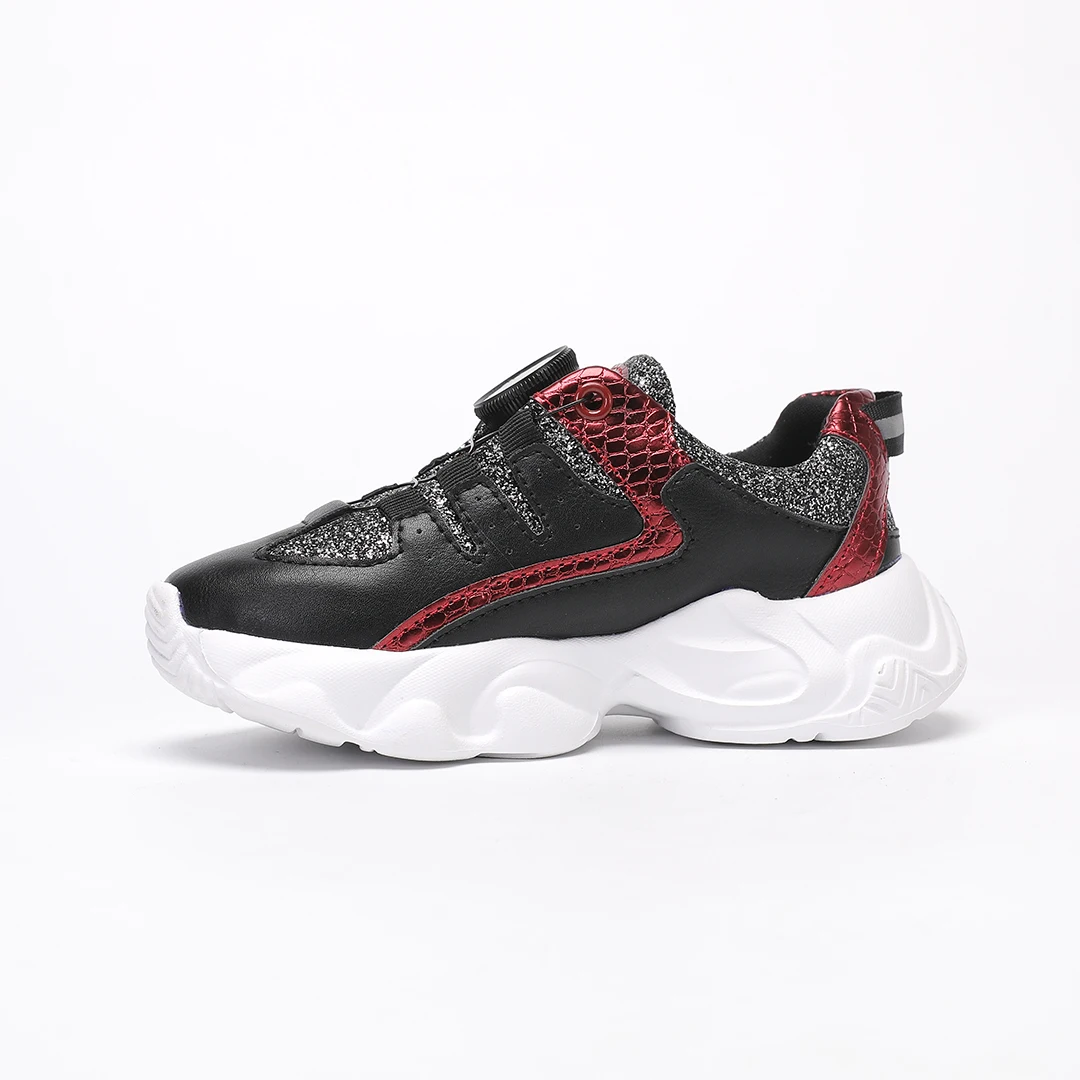 2024 New Arrival Kids Sporty Skate Shoes with court graffik little/big kid dc shoes for Girls rotating button shoes