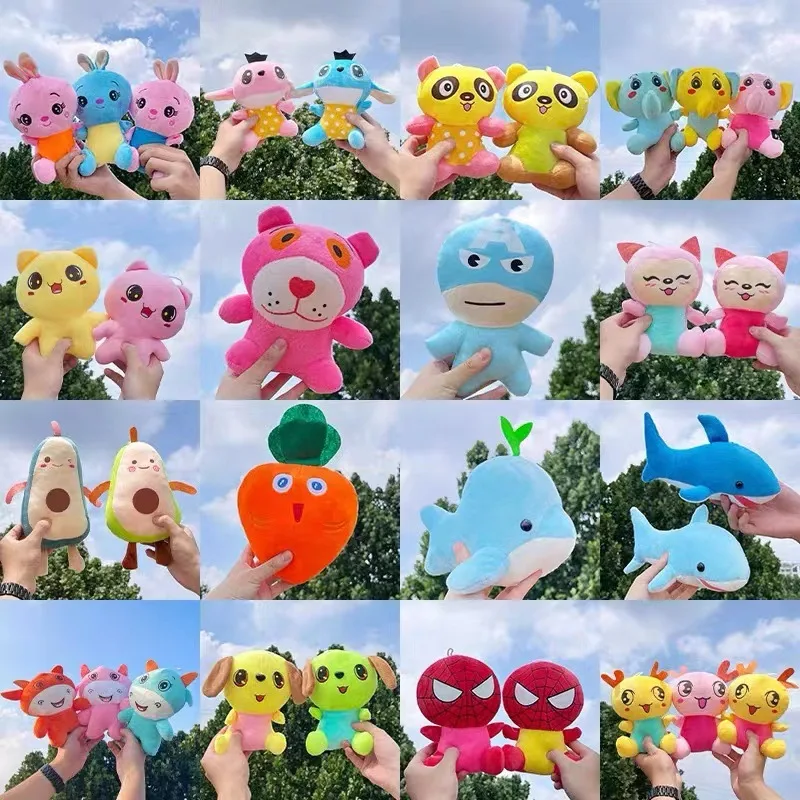 My Melody Kitty Kuromi  Kawaii Anime Cute Sanrioed Cinnamoroll Purin Plush Toy Cartoon Stuffed Dog Cat Animals Plush Toy doll