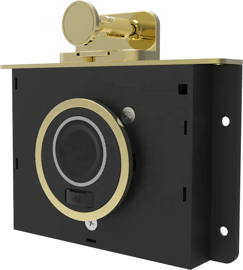 QIDOTS keyless smart cabinet lock fingerprint drawer lock wardrobe lock