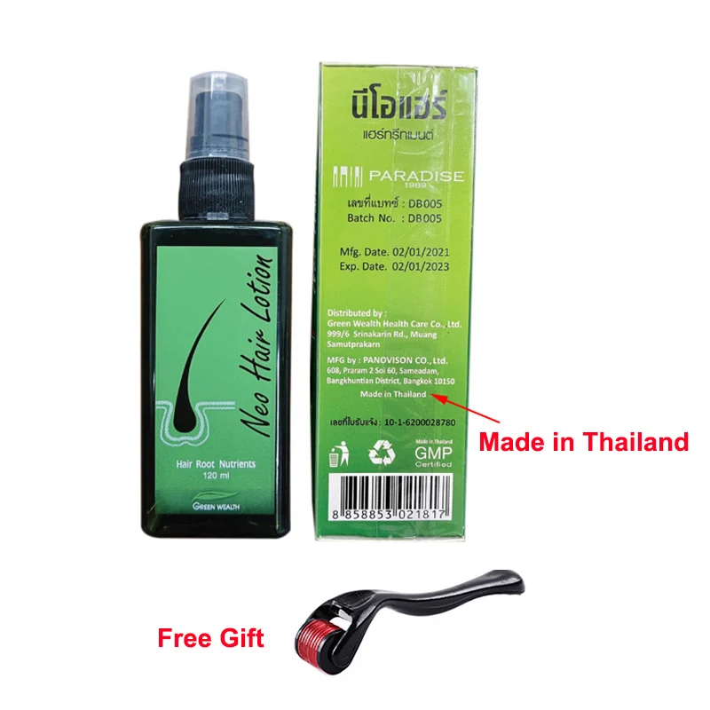 Paradise Original Neo Hair Lotion Made in Thailand Hair Growth Oil Anti-hair Loss Lotion 120ml Scalp Treatment For Woman Man