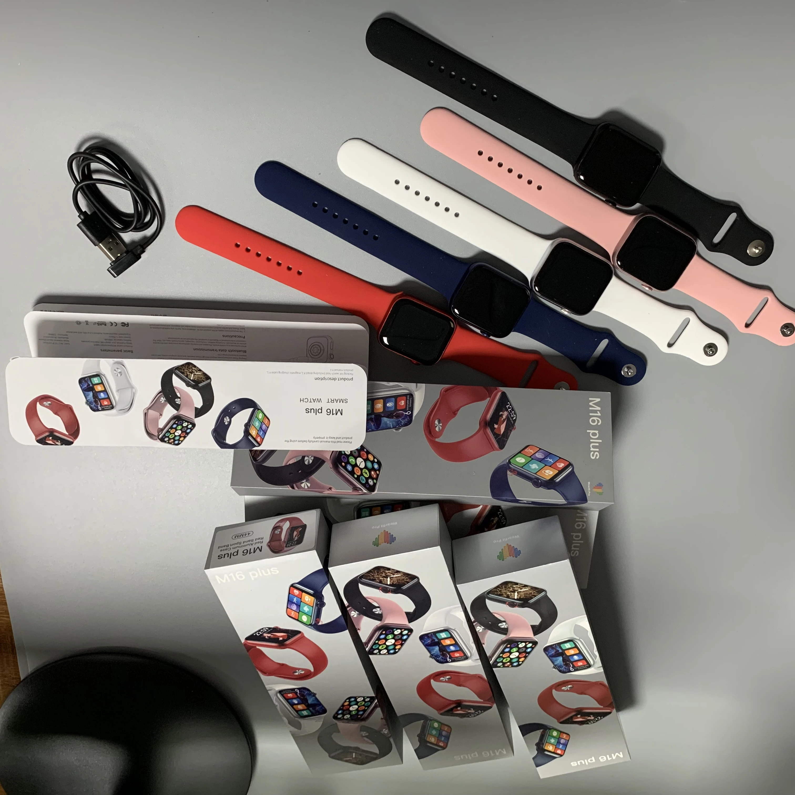 2021New Smartwatch M16plus 1.75 Inch Full Touch Screen Reloj Intelligent Call Watch Series 5 6 Men Women Smart Watch M16 plus