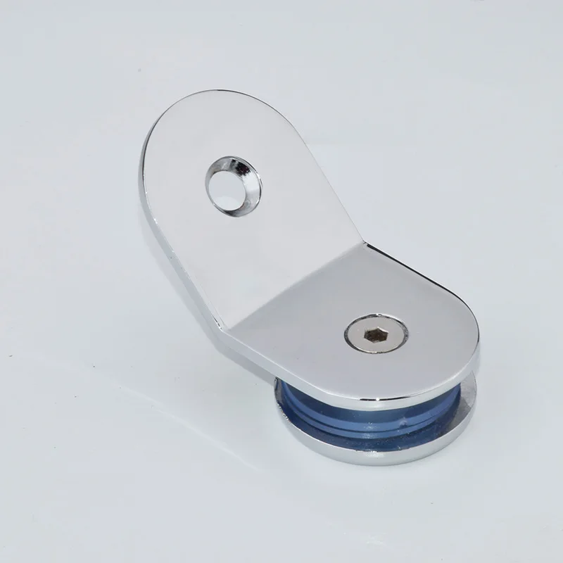 Bathroom Accessories Factory Stainless Steel Single Side Hinge Brushed Connector Shower Glass Door Hinged Fixed Clamp