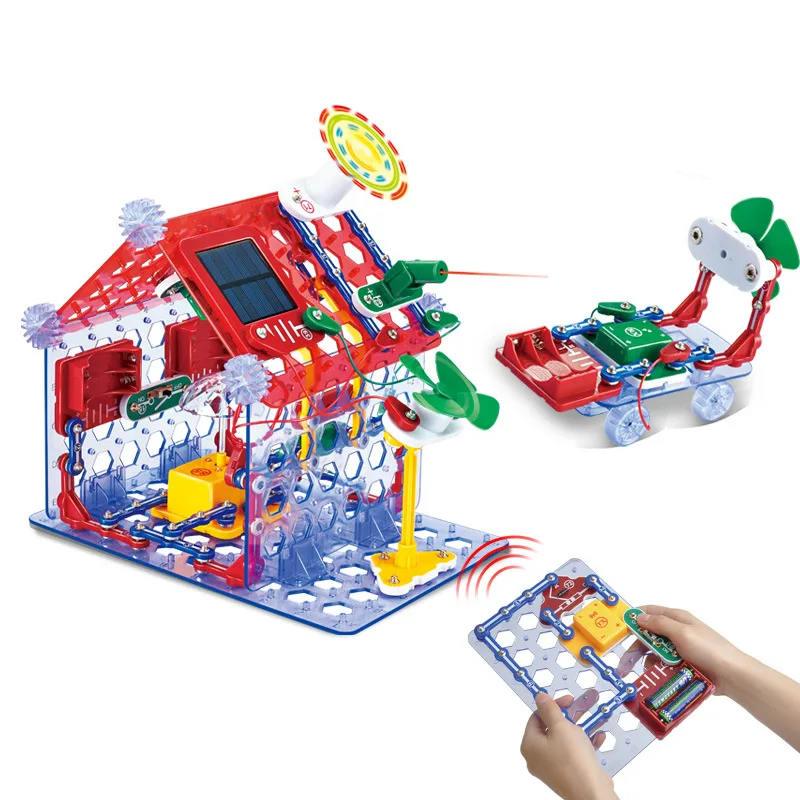 2024 Popular Kids DIY Electronic Electrical Circuit Blocks Learning Game STEM Educational Toys