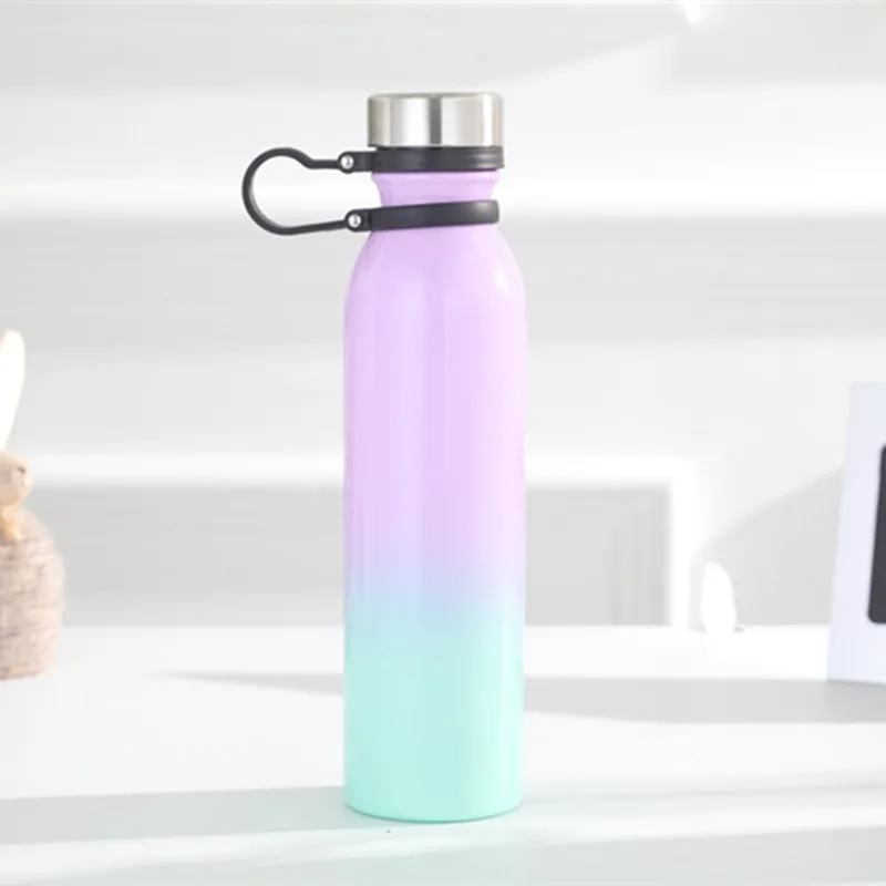 304 stainless steel sports bottle outdoor portable water cup double vacuum insulation cup Wholesale large capacity coke bottle