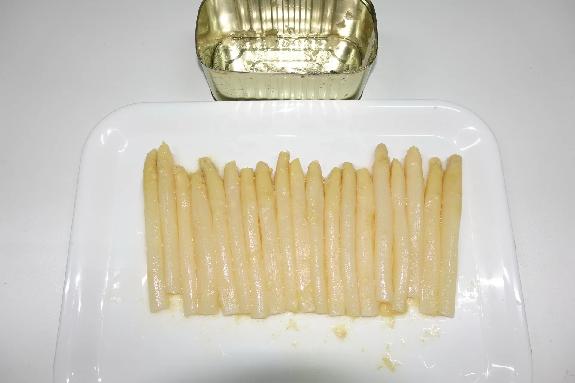 Jar Food Canned White Asparagus Whole In Jar