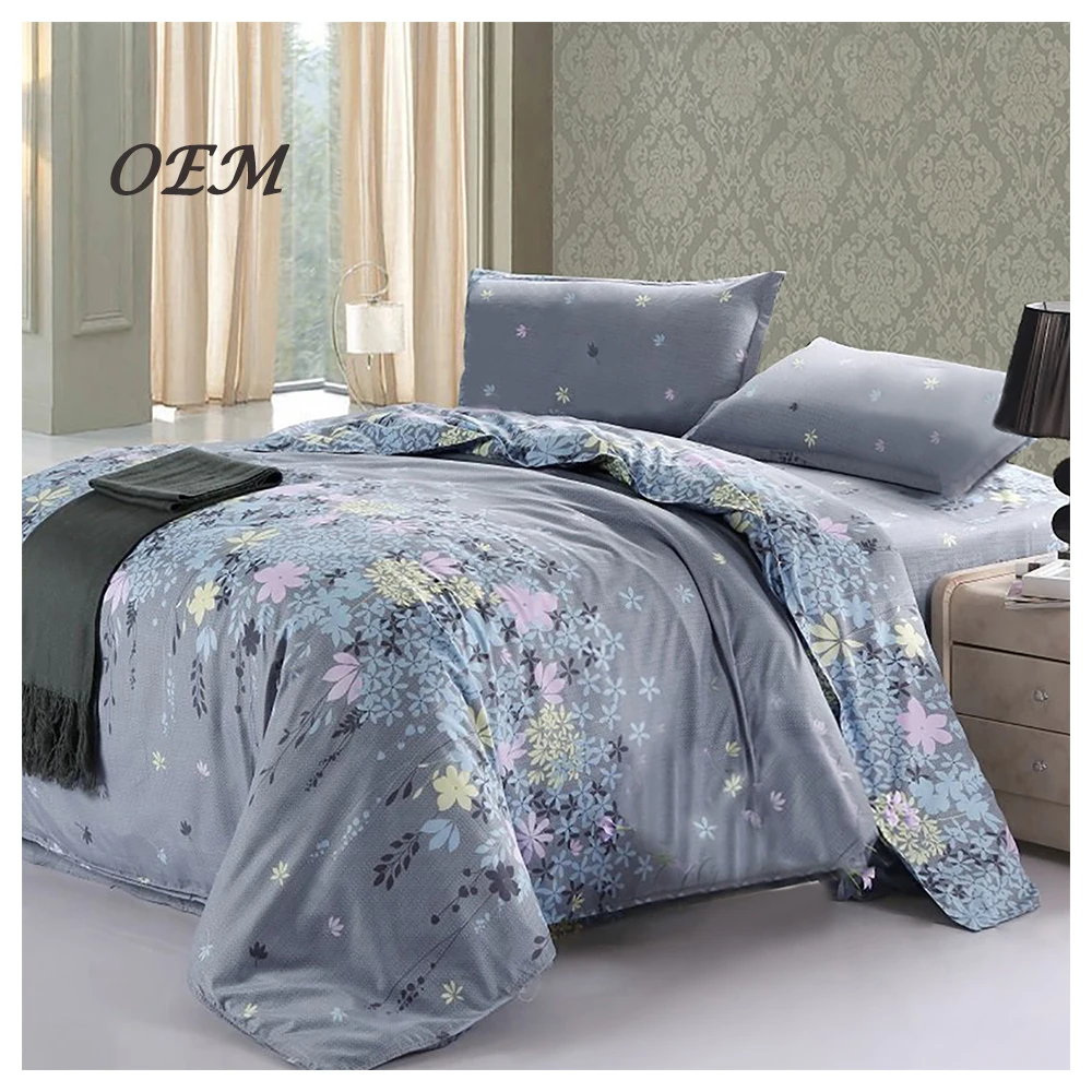 Wholesale Custom Soft Bedding Set 100% Cotton Hotel Bed Sheets Set Comforter Sets Bedding Luxury