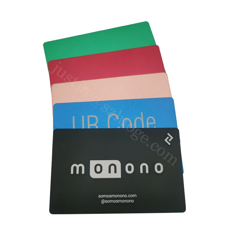 custom metal visiting cards with laser engraving anodized blank business aluminium black cards gift cards