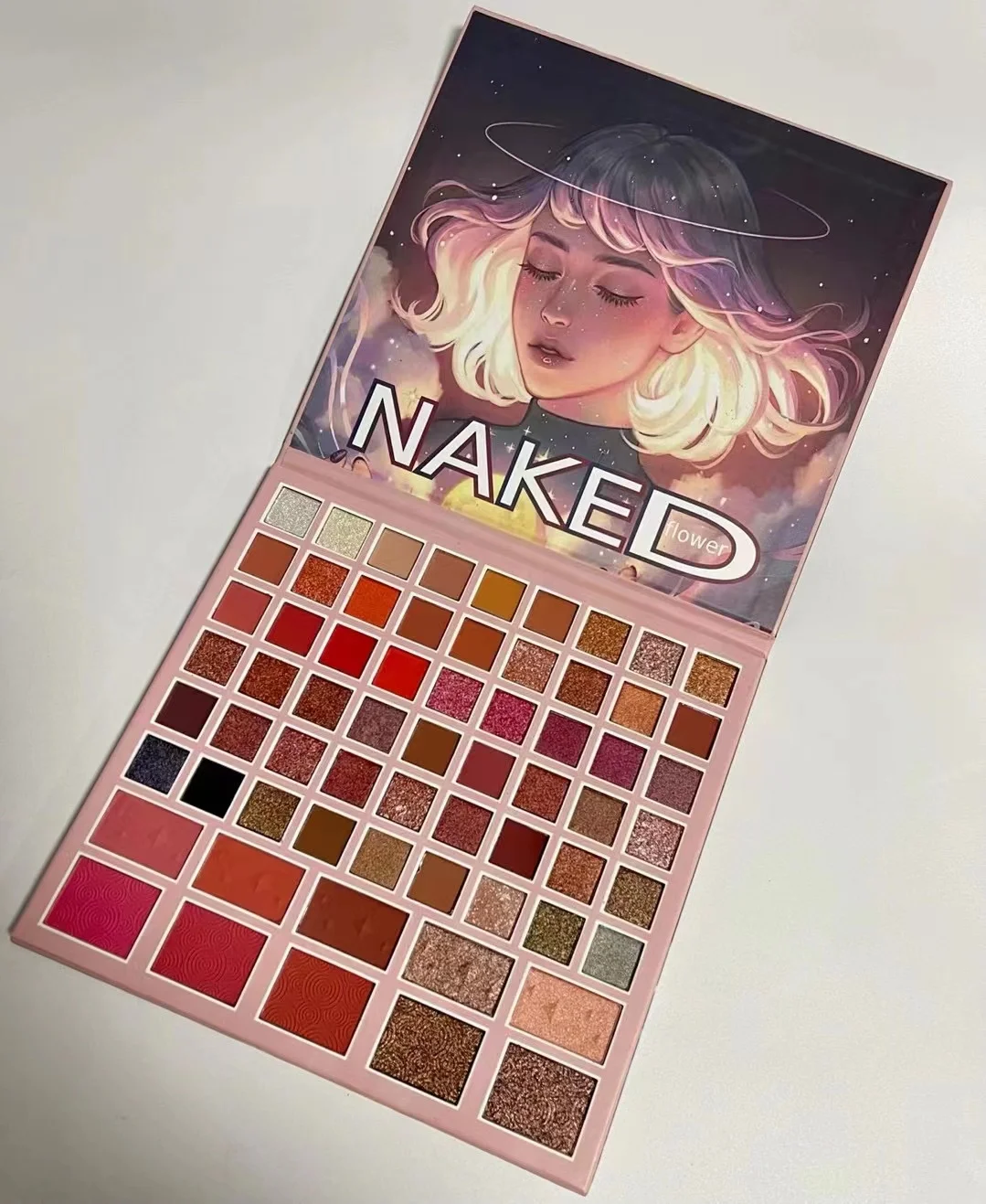 64 colors Hot Sell Shimmer Matte Glitter high pigmented makeup eye shadow palette best quality  sombras para ojos al por mayor