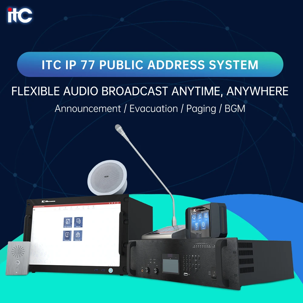 ITC Digital IP network intercom system audio IP Intercom system for emergency situations