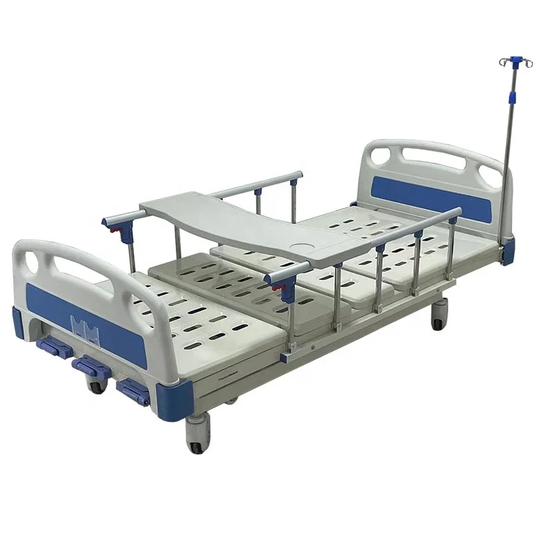 Manufacturer ABS Manual Three-Function Medical Bed Home Care Nursing Rocker 3 Crank  Hospital bed
