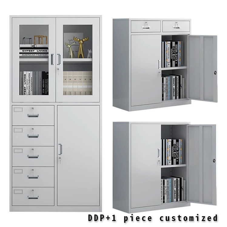 DDP high quality one piece customized office equipment filling cabinet modern metal file cabinet