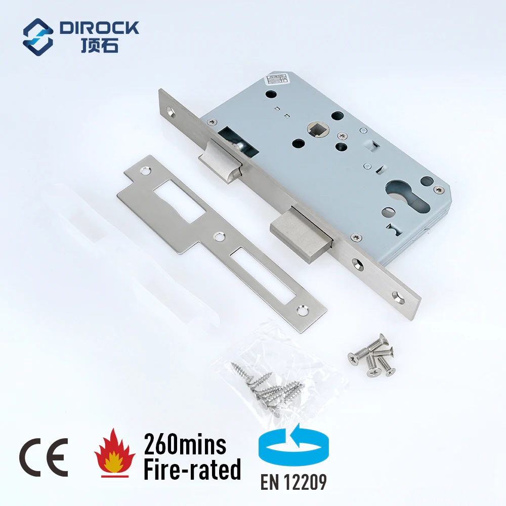 Ironmongery hardware manufacturer fire rated steel door lock set 4 hours sash mortise lock body
