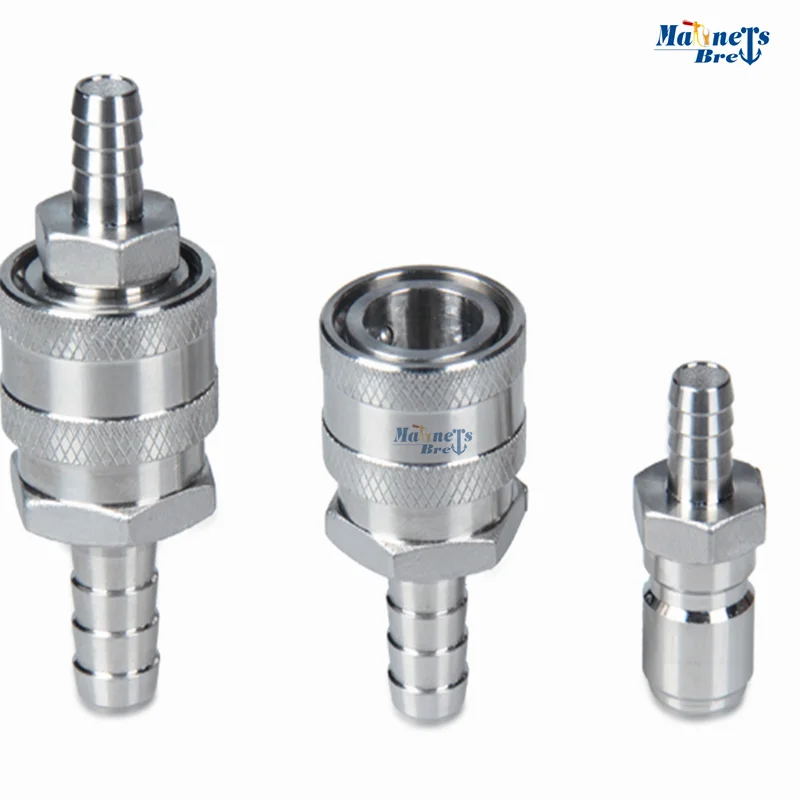 Набор для быстрого отключения пива, 1/2 дюйма, BSP, штуцер 1/2 дюйма, SS304, быстроразъемный фитинг 1/2 дюйма, NPT разъемы для домашнего пивоварения