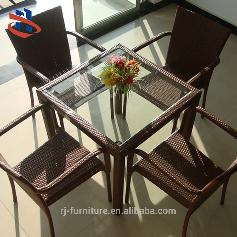 outdoor furniture set  patio rattan set garden dining table chair