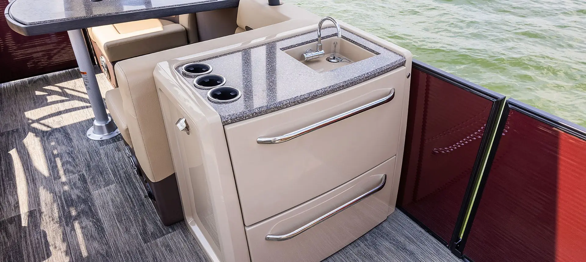 36FT Double Decker Luxury Aluminium Pontoon Boat with Water Slide Outboard Engine Aluminum Hull