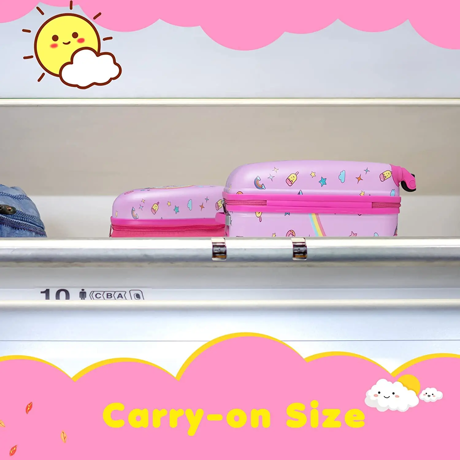 Hot Sale Kids Suitcase Cute Rainbow Unicorn Kids Luggage Set Travel Suitcase for Girls and Boys Kids Cabin Luggage Character