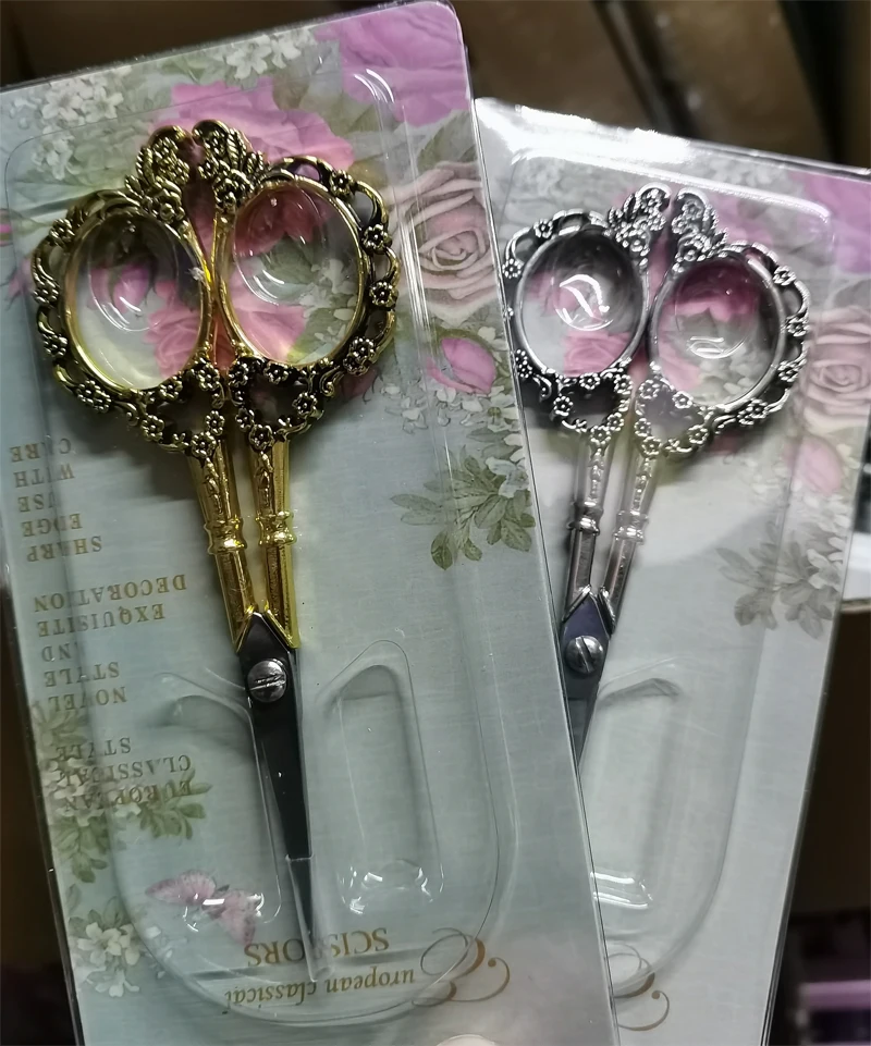 Nail makeup multi-functional small scissors nail salon art metal scissors