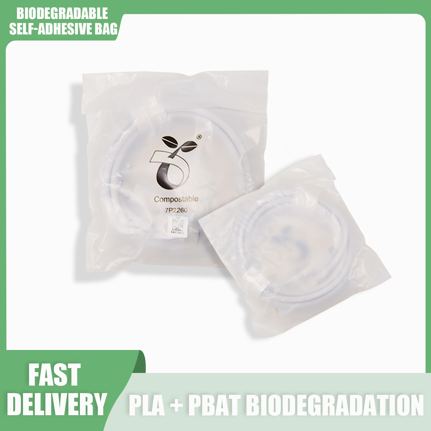 Biodegradable self-adhesive bags for 3C products, good protective effect, environmentally friendly, fully degradable