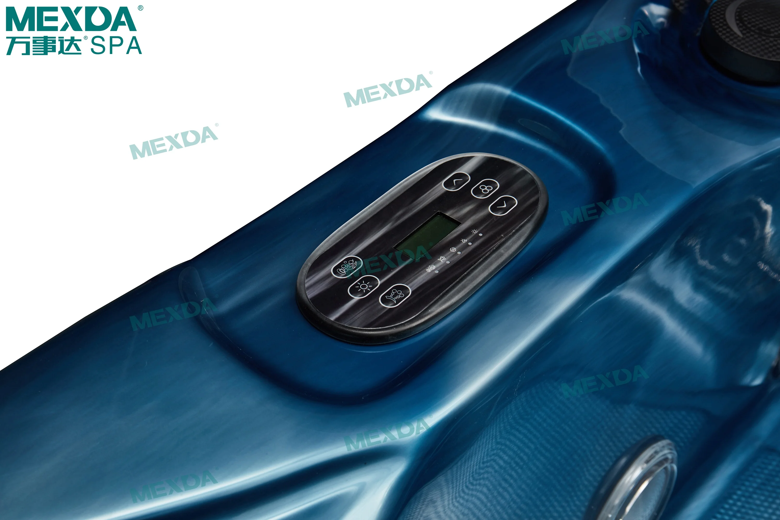 MEXDA Massage Jet Deluxe Outdoor Spa Bathtub Acrylic Whirlpool Bathtub Spa Family Whirlpool Bathtub 5 Face Bathtubs WS-591H