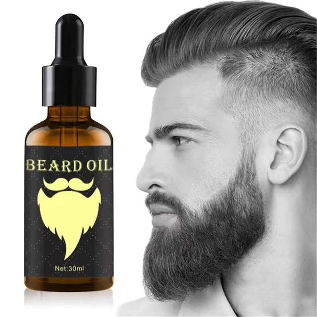 30ML 100% Gentle Natural Beard  Oil Accelerate Facial Hair Grow Hair And Beard Growth Oil Men Beard Grooming Products