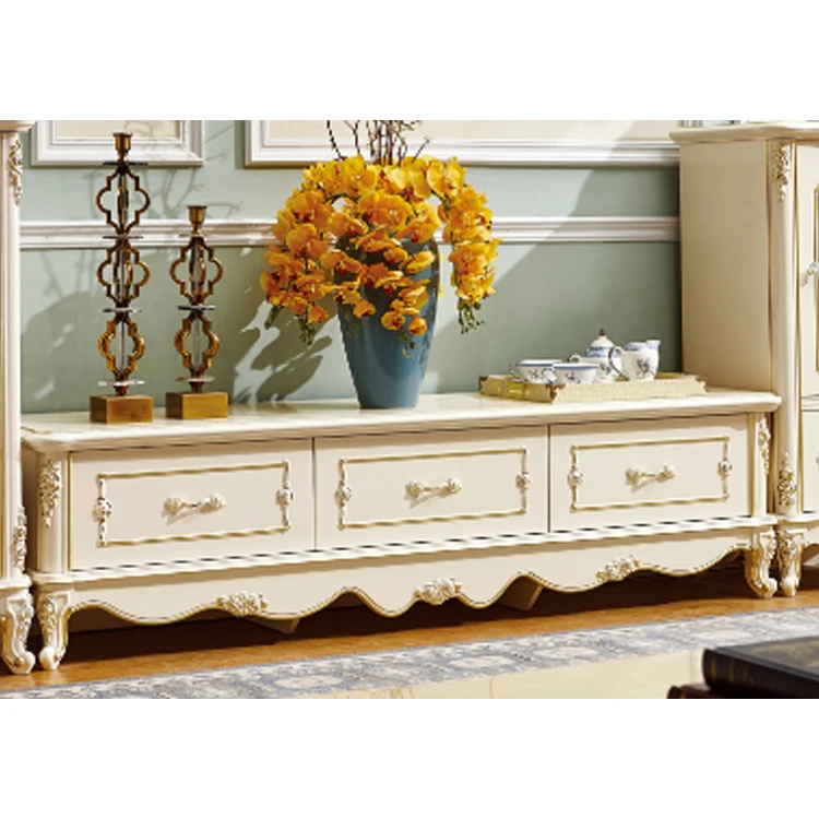 European Antique Style Tv Units Modern Cabinet Home Furniture Wall