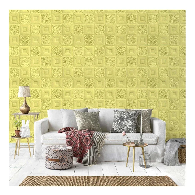 China Factory PE Foam Vinyl Sticker Brick Wall Paper Home Decoration Wall Stickers