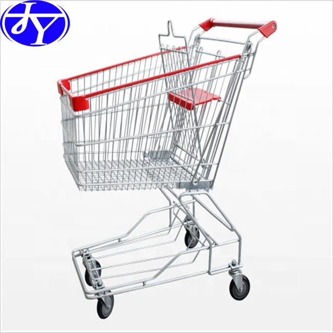 100L Shopping Cart Type and Chrome Plated Surface Handling shopping trolley parts