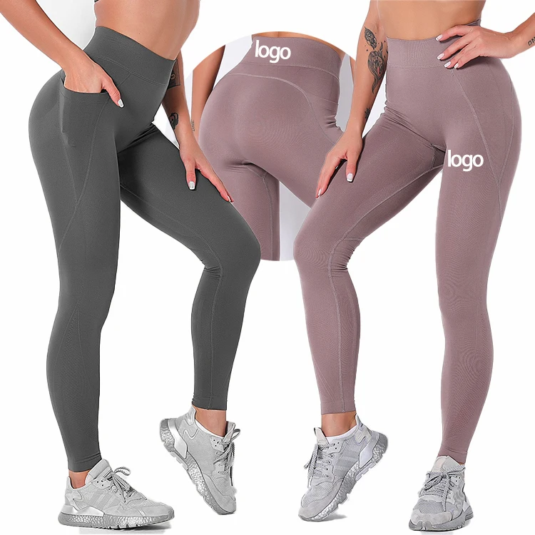 Wholesale buttock lifting yoga pants multi-color fitness tights fitness apparel Women Sport Leggings